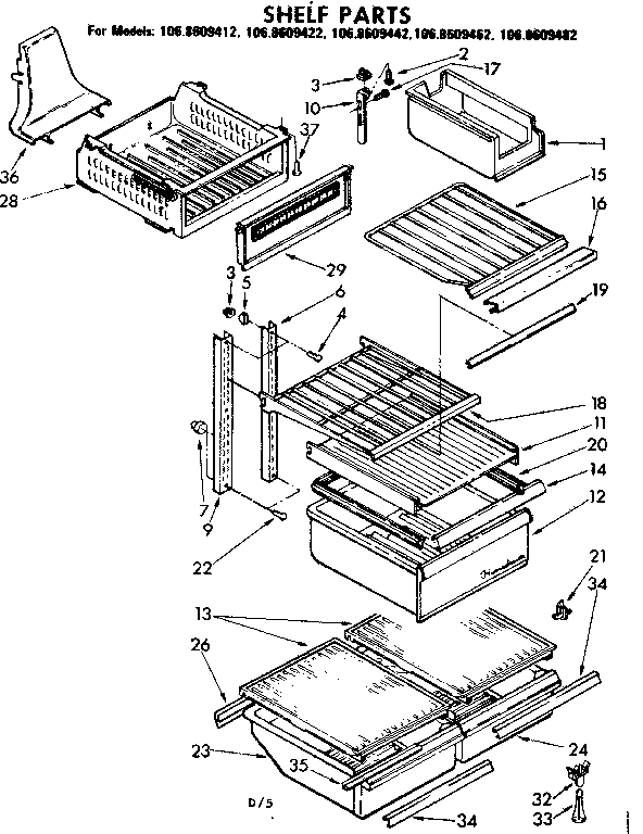 Shelf parts