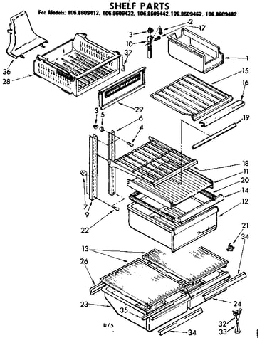 Shelf parts