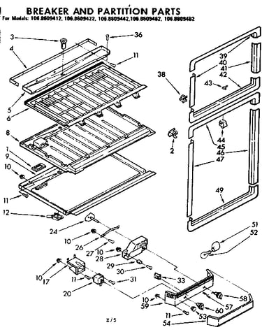 Breaker and partition parts