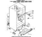 Kenmore 1068609540 cabinet parts diagram