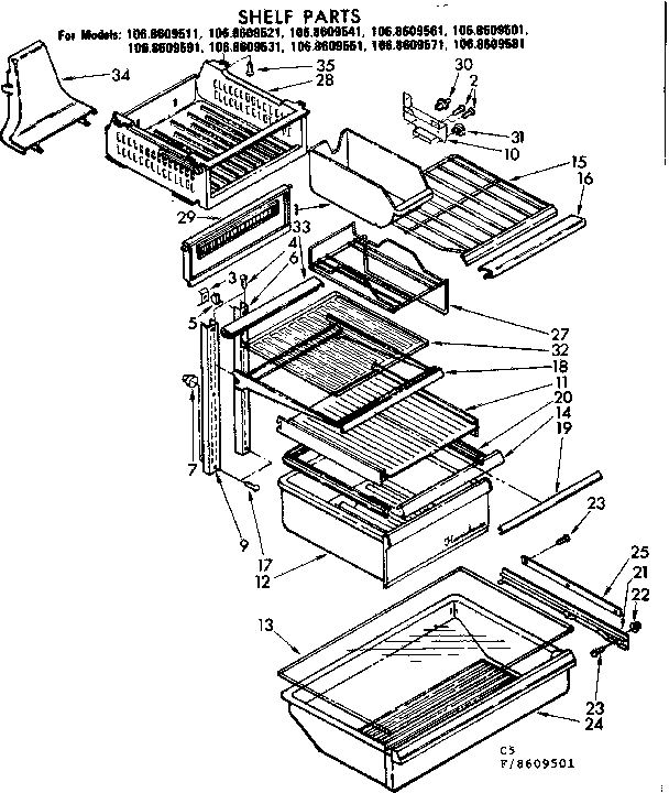 Shelf parts