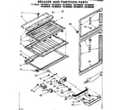 Kenmore 1068609620 breaker and partition parts diagram