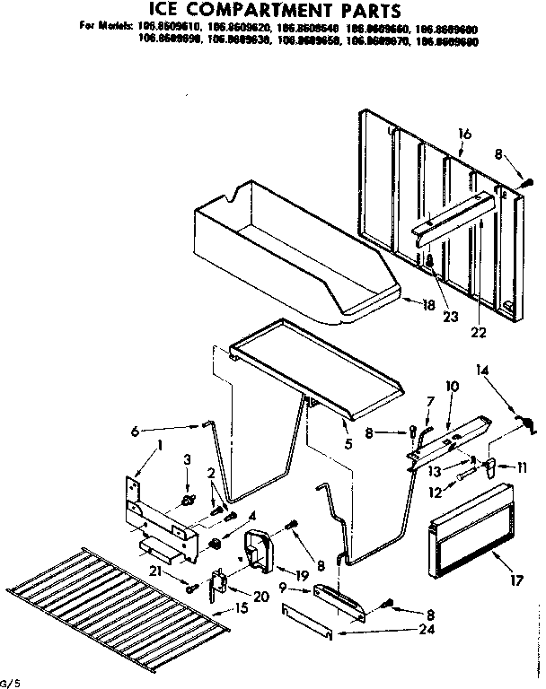 ICE COMPARTMENT PARTS