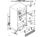 Kenmore 1068609910 cabinet parts diagram