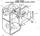 Kenmore 1068609910 liner parts diagram