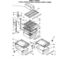 Kenmore 1068609980 shelf parts diagram
