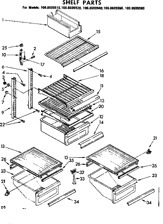 Shelf parts