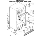 Kenmore 1068609911 cabinet parts diagram