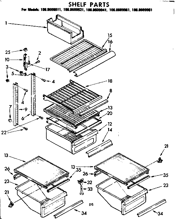 Shelf parts