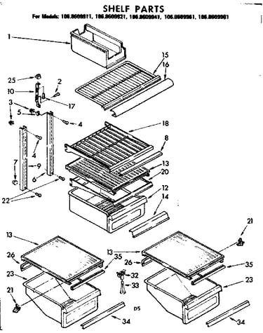 Shelf parts