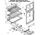 Kenmore 1068609911 breaker and partition parts diagram