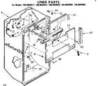 Kenmore 1068609942 liner parts diagram