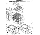 Kenmore 1068609942 shelf parts diagram