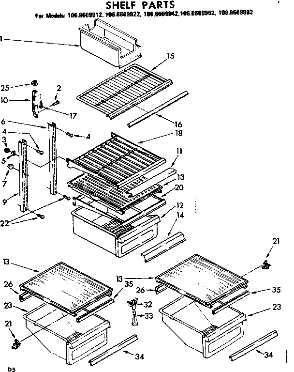 Shelf parts