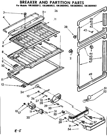 Breaker and partition parts