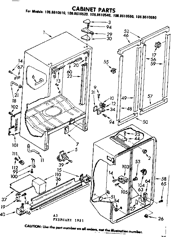 Cabinet parts