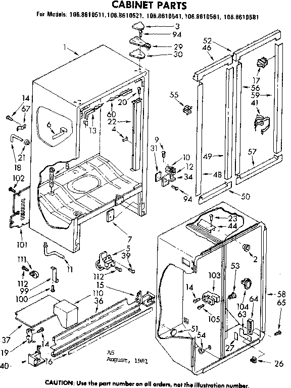 Cabinet parts