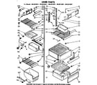 Kenmore 1068610561 liner parts diagram