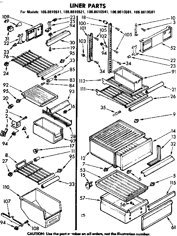 Liner parts