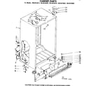 Kenmore 1068610680 cabinet parts diagram