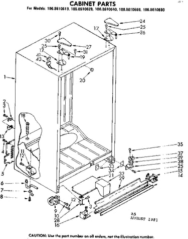 Cabinet parts