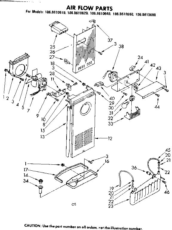 Air flow parts
