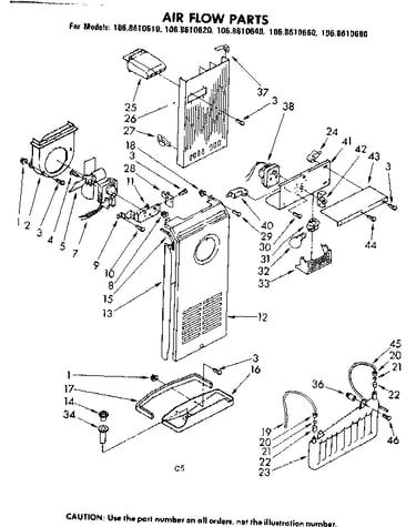 Air flow parts