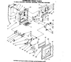Kenmore 1068610680 dispenser front parts diagram