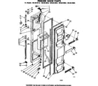 Kenmore 1068610660 freezer door parts diagram