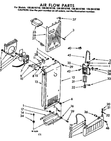 Air flow parts