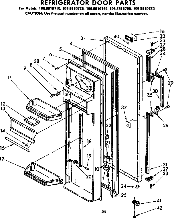 REFRIGERATOR DOOR PARTS