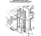 Kenmore 1068610740 refrigerator door parts diagram