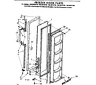 Kenmore 1068610710 freezer door parts diagram