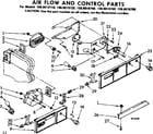 Kenmore 1068610720 air flow and control parts diagram