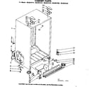Kenmore 1068610722 cabinet parts diagram