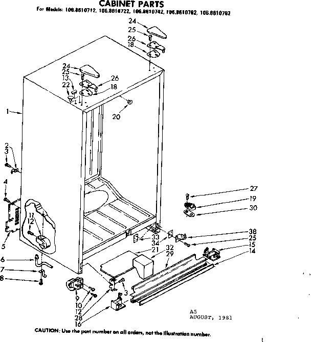 Cabinet parts