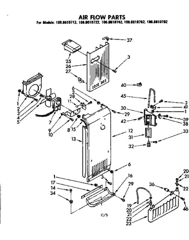 Air flow parts