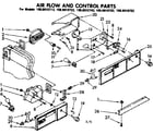Kenmore 1068610764 air flow and control parts diagram