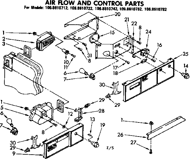 Air flow and control parts