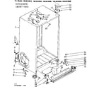 Kenmore 1068610910 cabinet parts diagram