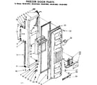 Kenmore 1068610910 freezer door parts diagram