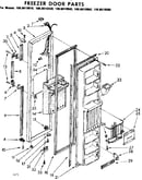 Freezer door parts