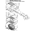 Kenmore 1068610980 freezer interior parts diagram