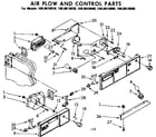 Kenmore 1068610910 air flow and control parts diagram