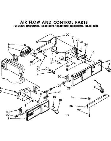 Air flow and control parts