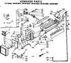 Kenmore 1068610910 icemaker parts diagram
