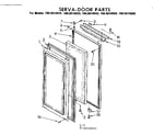 Kenmore 1068610910 serva-door parts diagram