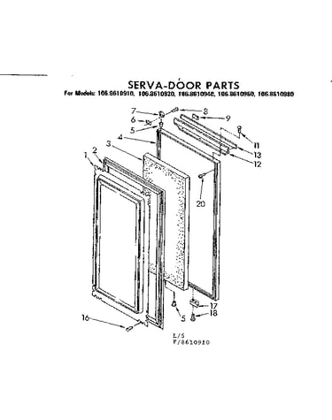 Serva-door parts