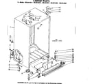 Kenmore 1068610921 cabinet parts diagram