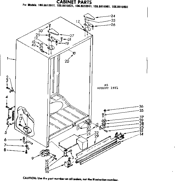 Cabinet parts